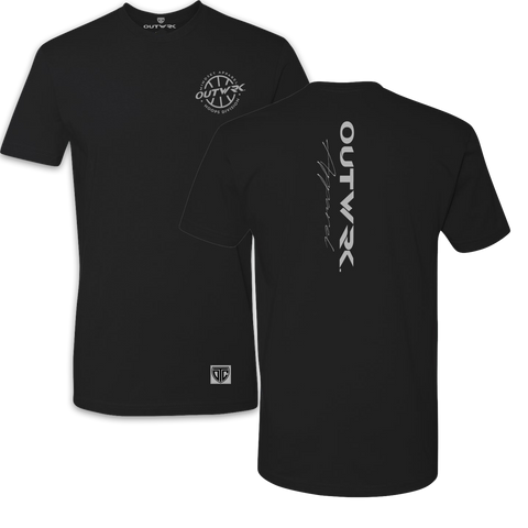 OUTWRK Hoops Division Tee - Black/Gray